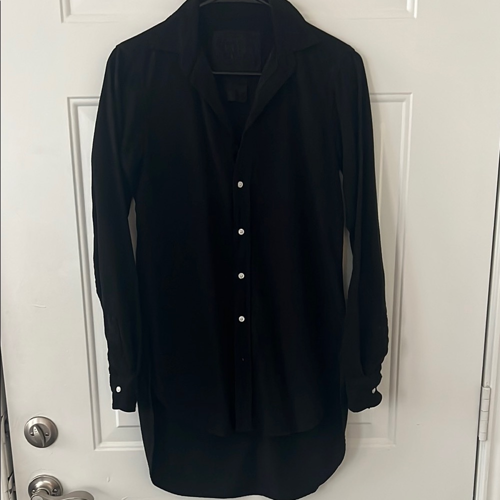 Frank & Eileen Long Button-Up Shirt Size XS